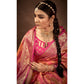 Orange & Pink Woven Art Silk Saree