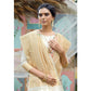 Cream Woven Art Silk Saree