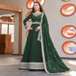 Green Sequins Embroidered Georgette Anarkali Suit