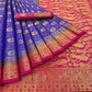 Blue Woven Banarasi Silk Saree