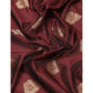 Maroon Woven Banarasi Silk Saree