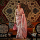 Off White Woven Art Silk Saree With Tassels