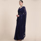 Blue Sequins Embroidered Georgette Saree