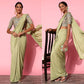 Green Solid Art Silk Saree