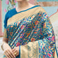 Rama Blue Woven Art Silk Saree