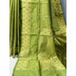 Green & Golden Woven Banarasi Silk Saree