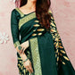 Green Festive Wear Woven Art Silk Saree