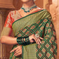 Green Woven Patola Art Silk Saree