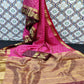 Hypnotic Pink Coloured Festive Wear Woven Art Silk Saree