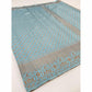 Light Blue Woven Banarasi Silk Saree