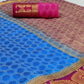 Magnetic Blue Coloured Festive Wear Woven Art Silk Saree