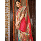 Pink Festive Wear Woven Banarasi Silk Paithani Saree With Tassels