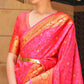 Pink Festive Wear Woven Pure Kanjivaram Silk Saree