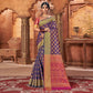 Purple Woven Patola Art Silk Saree