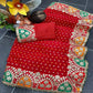 Red Festive Wear Printed With Gota Lace Gerogatte Saree