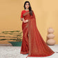 Red Festive Wear Woven Art Silk Saree