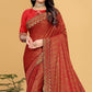 Red Festive Wear Woven Art Silk Saree