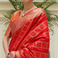 Red Woven Patola Silk Saree