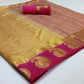 Refreshing Beige Coloured Festive Wear Woven Art Silk Saree