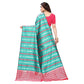 Sea Green Casual Wear Woven Banarasi Silk Saree