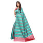 Sea Green Casual Wear Woven Banarasi Silk Saree