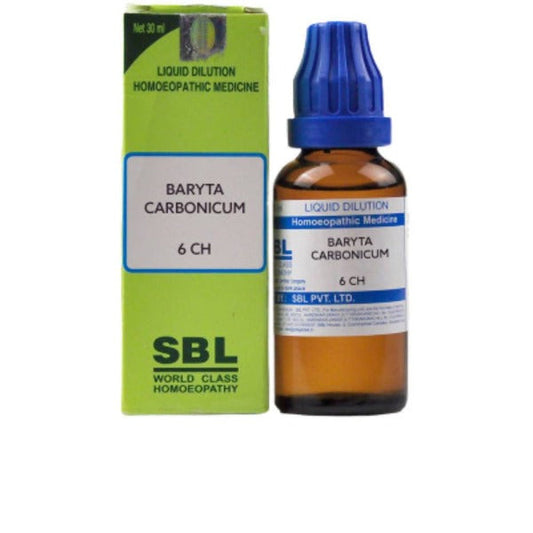 SBL Homeopathy Baryta Carbonicum Dilution - 6 CH - 30 ml