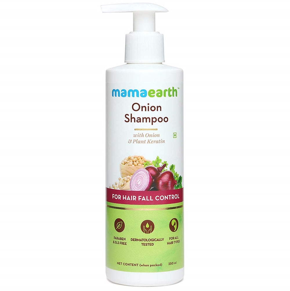 Mamaearth Onion Shampoo & Onion Conditioner For Hair Fall Control