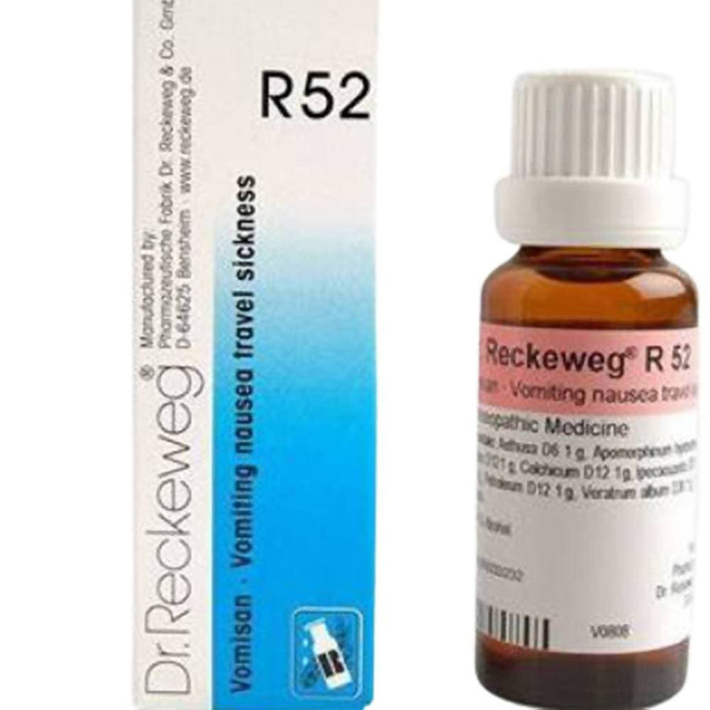 Dr. Reckeweg R52-Vomiting, Nausea Travel Sickness Drops - 22 ml