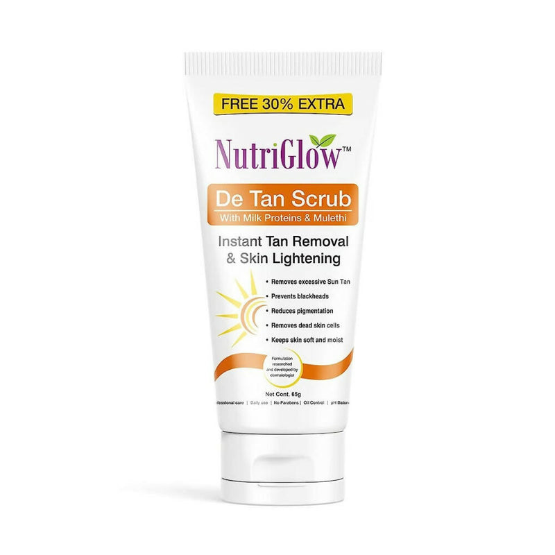 NutriGlow De Tan Scrub With Milk Protein & Mulethi