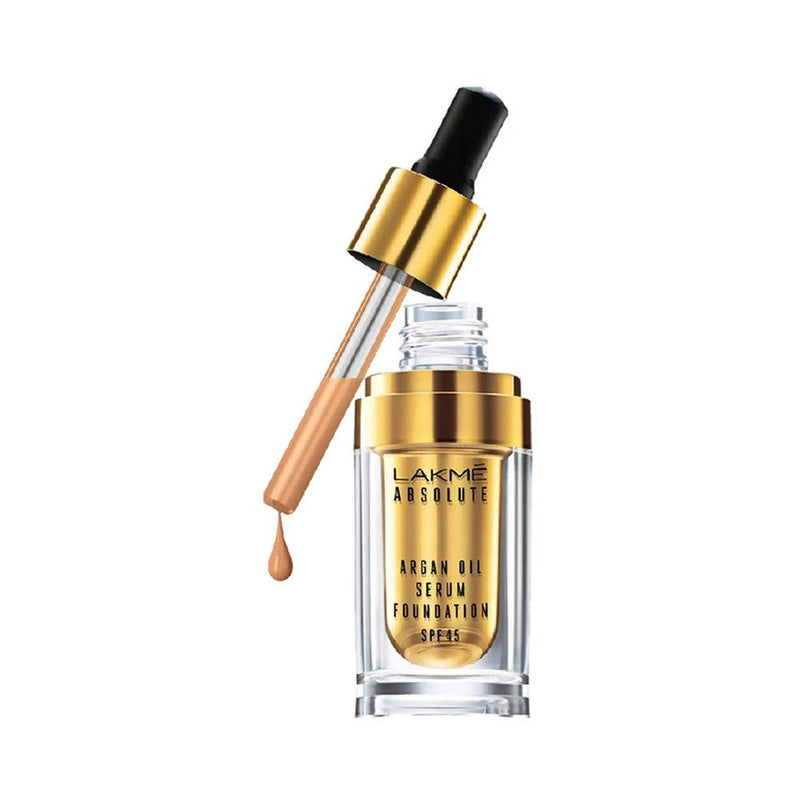 Lakme Absolute Argan Oil Serum Foundation with SPF 45 - Silk Golden - 15 Ml