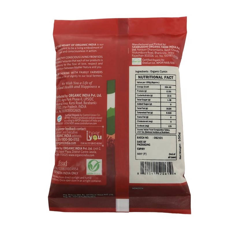 Organic India Cumin Whole (Jeera)