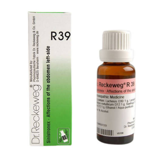 Dr. Reckeweg R39 Affections Of The Abdomen Left Side Drops - 22 ml