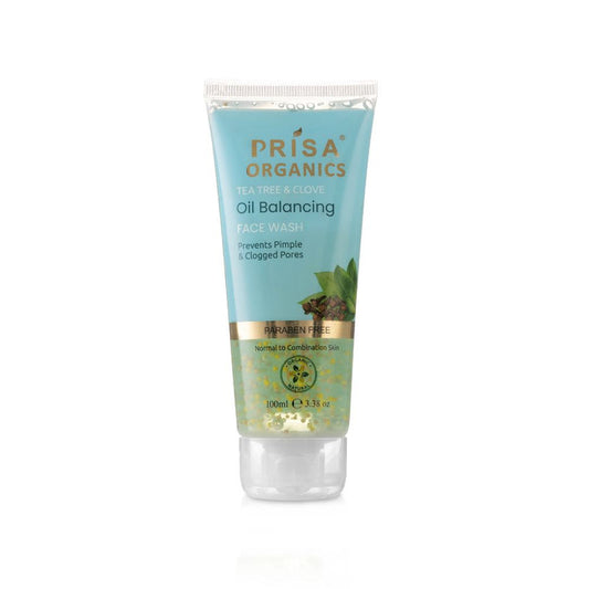 Prisa Organics Tea Tree & Clove Oil Balancing Face Wash