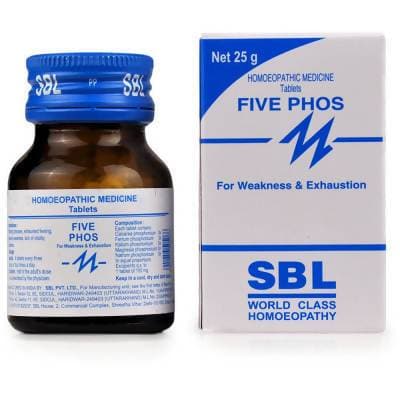 SBL Homeopathy Five Phos Tablet - 3X - 25 gm