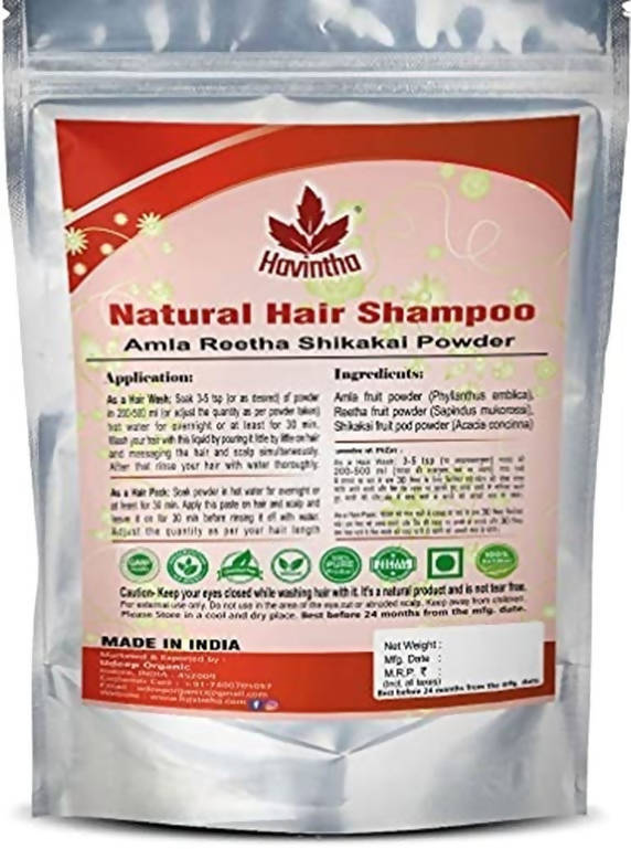 Havintha Amla, Reetha And Shikakai Powder Shampoo