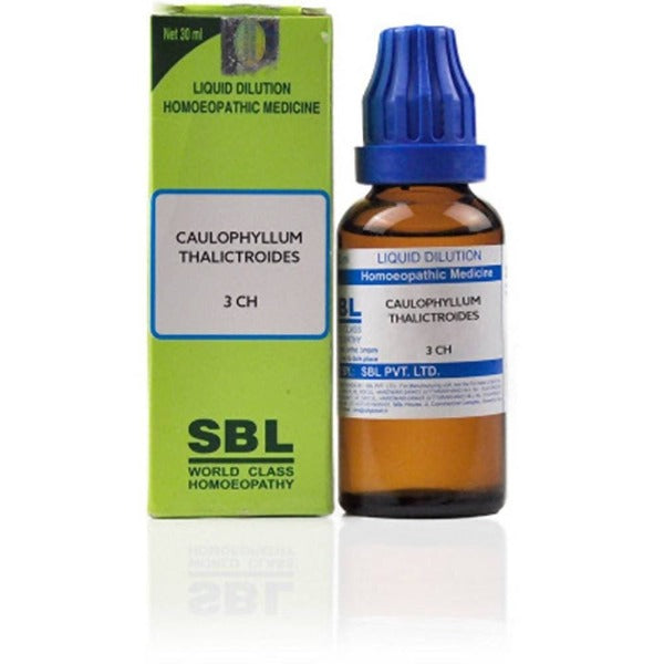 SBL Homeopathy Caulophyllum Thalictroides Dilution - 3 CH - 30 ml