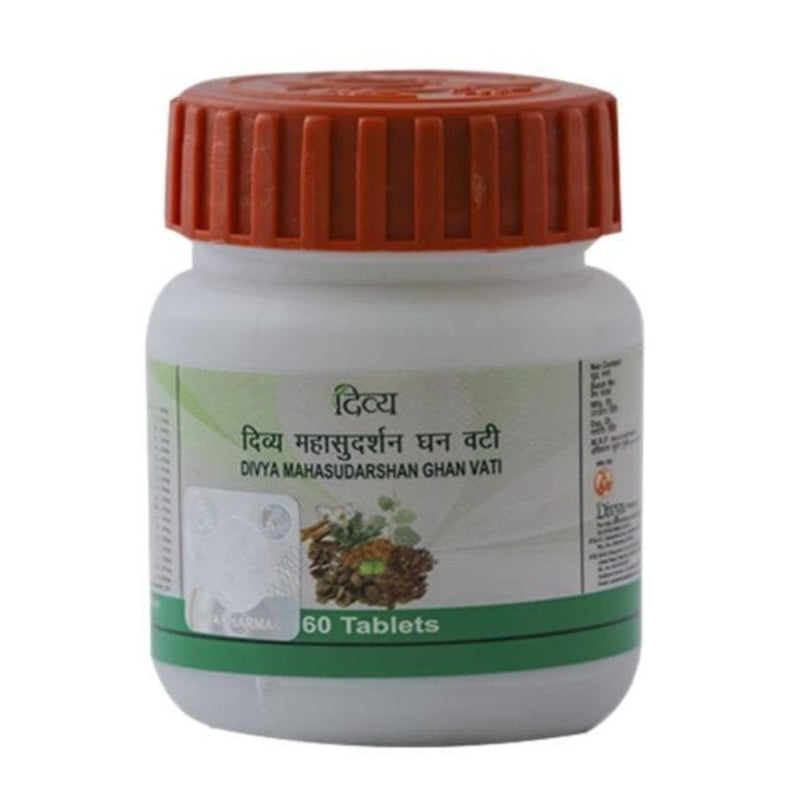 Patanjali Divya Mahasudarshan Ghan Vati - 60 tabs - Pack of 1