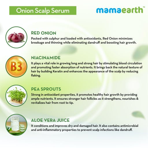 Mamaearth Onion Scalp Serum For Healthy Hair Growth