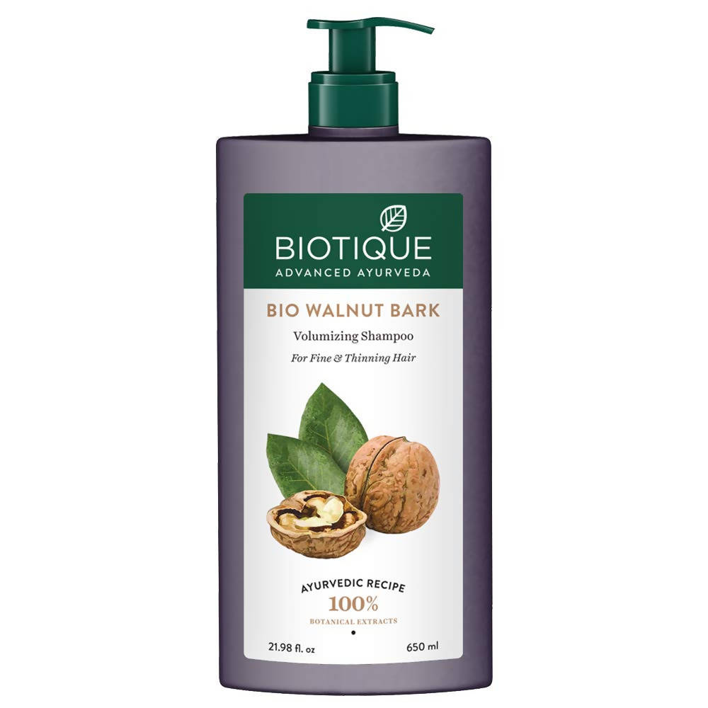 Biotique Advanced Ayurveda Bio Walnut Bark Volumizing Shampoo For Fine & Thinning Hair