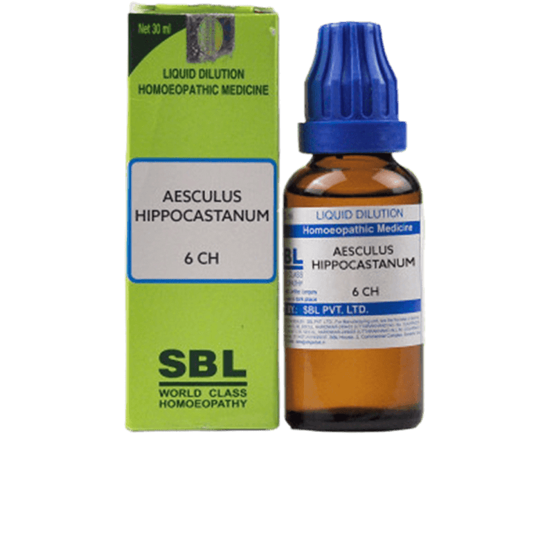 SBL Homeopathy Aesculus Hippocastanum Dilution - 6 CH - 30 ml