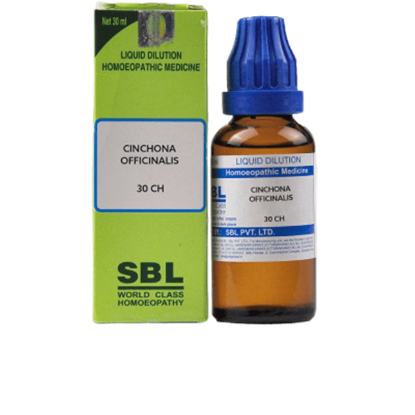 SBL Homeopathy Cinchona Officinalis Dilution - 30 CH - 30 ml