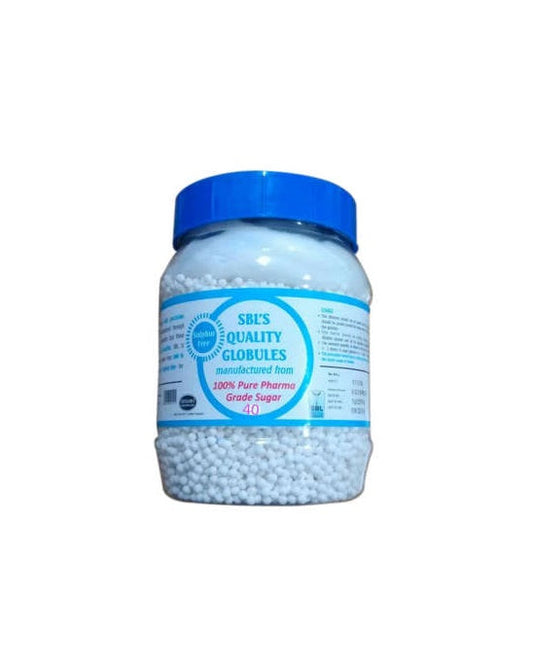 SBL Homeopathy Quality Grade Sugar Globules - No. 40 - 450 gm