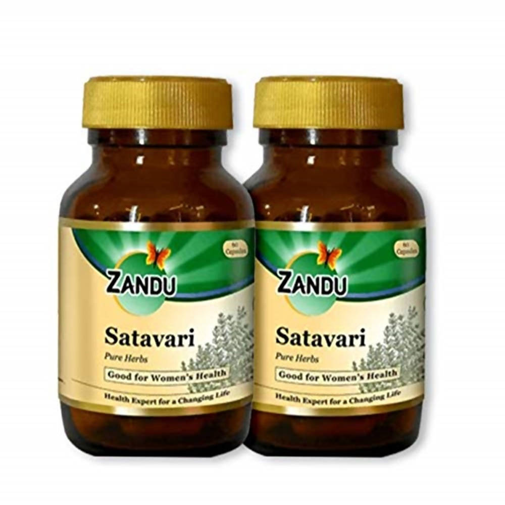 Zandu Satavari Pure Herbs Capsules - Pack of 2