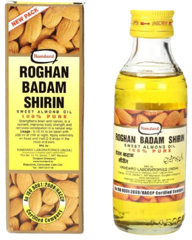 Hamdard Roghan Badam Shirin Sweet Almond Oil - 100 ml