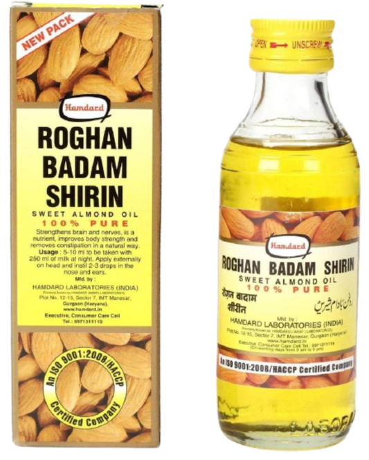 Hamdard Roghan Badam Shirin Sweet Almond Oil - 100 ml