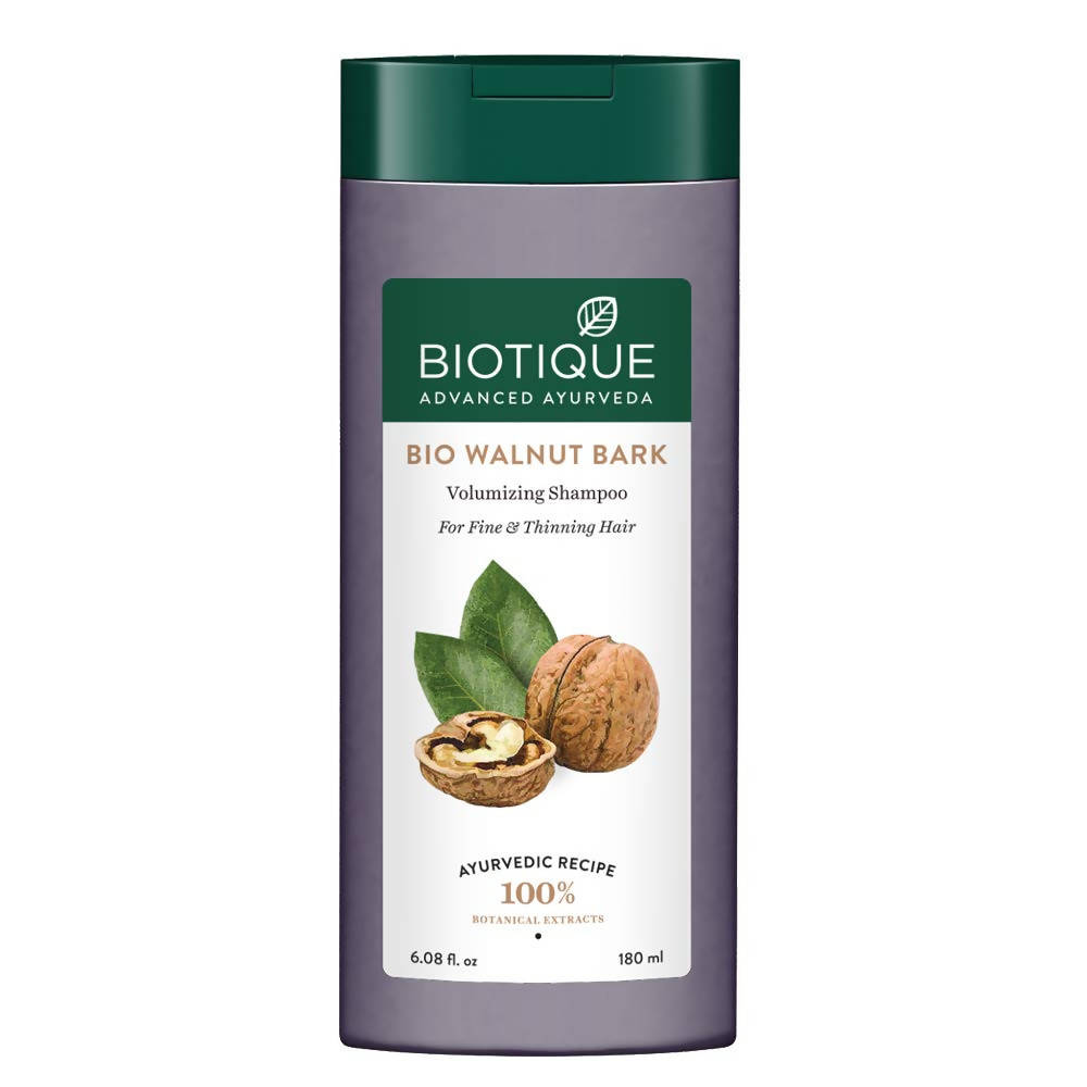 Biotique Advanced Ayurveda Bio Walnut Bark Volumizing Shampoo For Fine & Thinning Hair