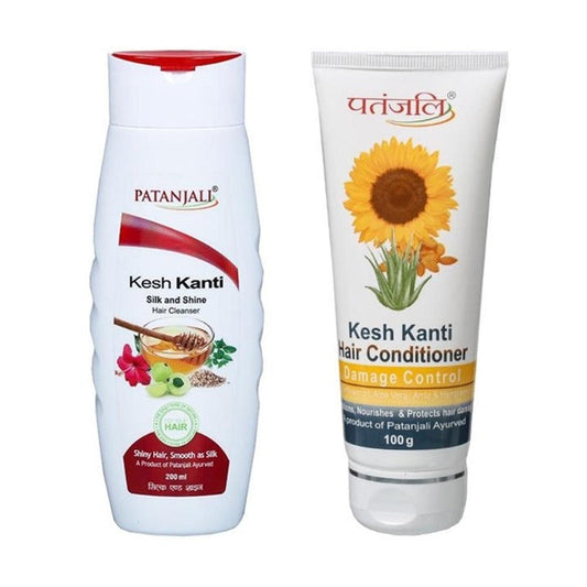 Patanjali Silk and Shine Shampoo & Conditioner Combo