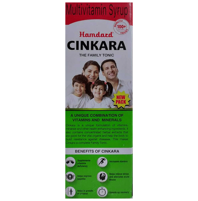 Hamdard Cinkara Multivitamin Syrup - 500 ml