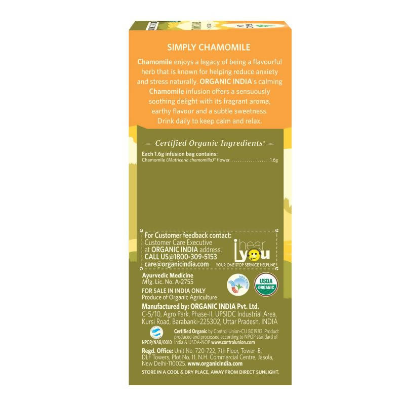 Organic India Simply Chamomile Tea Bags