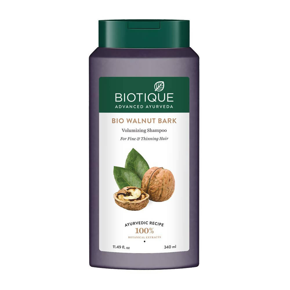 Biotique Advanced Ayurveda Bio Walnut Bark Volumizing Shampoo For Fine & Thinning Hair